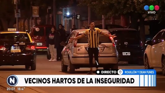 Vecinos hartos de la inseguridad y un choque en el móvil en vivo de Telefe Noticias