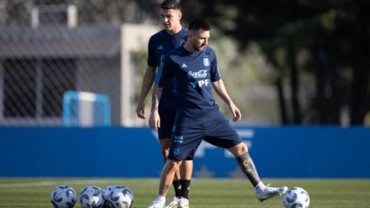 Messi se entrenó con normalidad en la primera práctica de la Selección antes del partido contra Paraguay