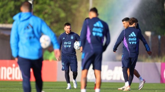 La Selección tuvo su último entrenamiento previo a Paraguay: los dos equipos que paró Scaloni