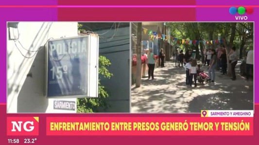 La palabra de familiares de niños que asisten a la escuela lindera a la comisaria baleada