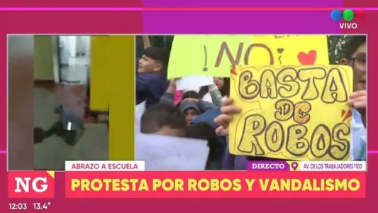 Abrazo solidario a la escuela “Santiago del Estero” por los reiterados hechos de inseguridad