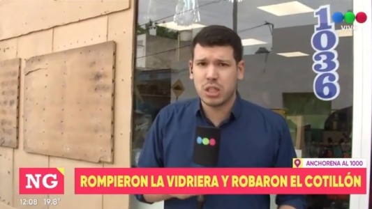 Destrozaron la vidriera para robar en un cotillón de zona sur