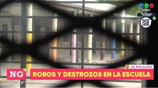 Dos escuelas fueron robadas este fin de semana y tuvieron que suspender las clases