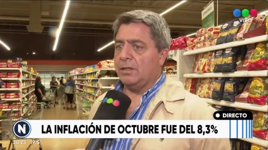 La inflación de octubre fue de 8,3% y acumuló 142,7% en los últimos doce meses