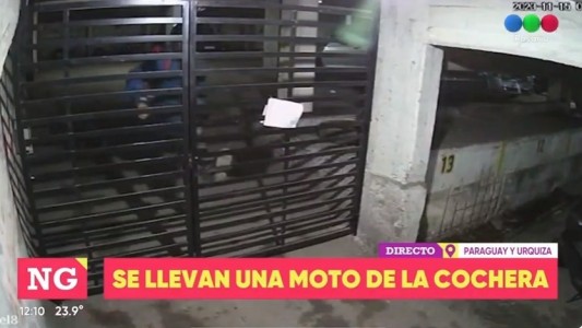 Robaron una moto de una cochera en pleno centro