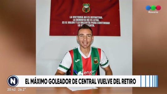 Marco Ruben, máximo goleador histórico de Central, anunció su vuelta al fútbol
