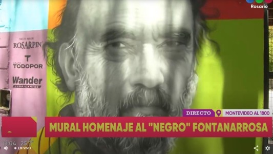 Se inaugura el mural homenaje al "Negro" Fontanarrosa en Montevideo e Italia