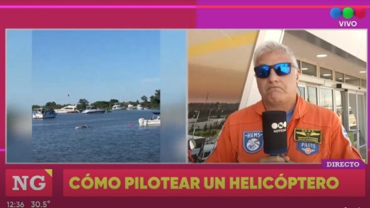 Scabuzzo sobre el helicóptero de Ramallo: “El espacio aéreo está muy controlado, no podemos hacer lo queremos”