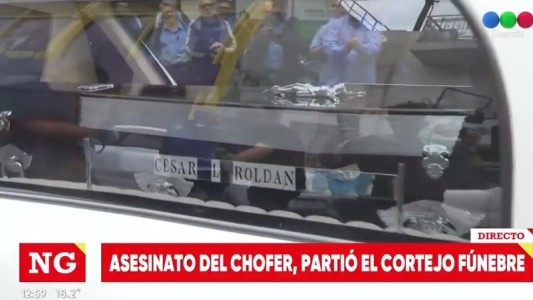El último adiós a Cesar Roldán con caravana de colectivos hasta el cementerio