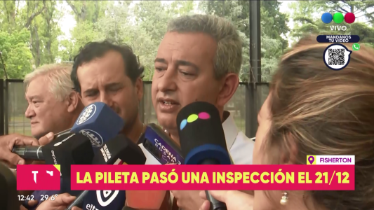 Javkin: "la pileta tenía un habilitación vigente"