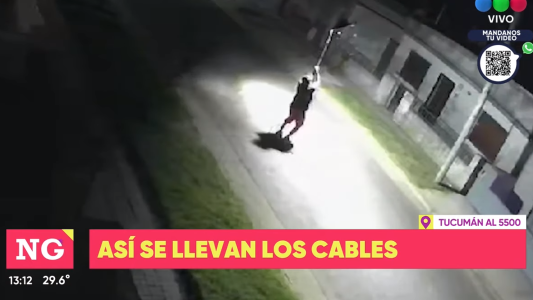 Robos de cables y destrozos en zona oeste
