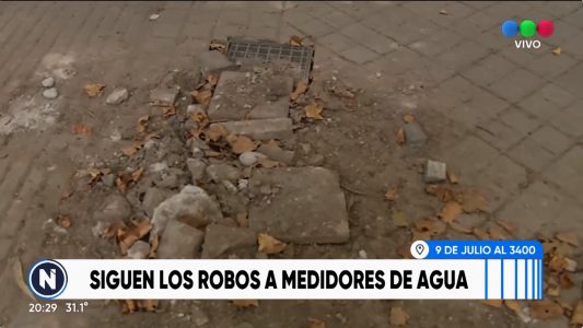 Siguen los robos de medidores de agua en la ciudad