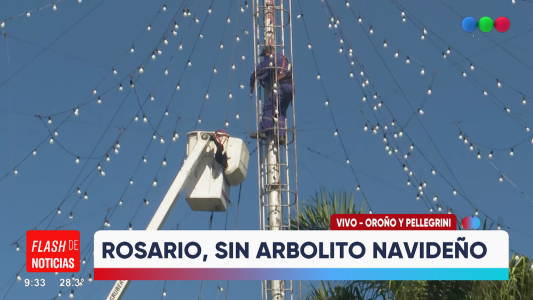 Se desarma el tradicional arbolito de Navidad de Rosario