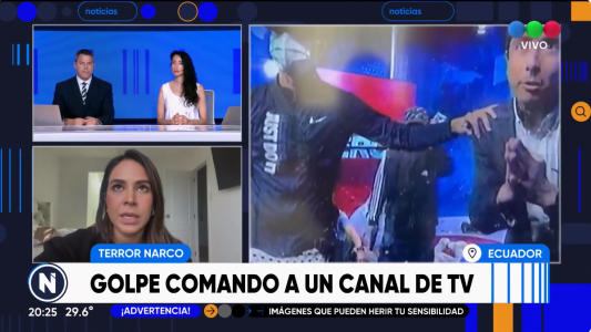 Hombres armados y encapuchados irrumpen en directo un canal de televisión de Ecuador