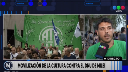 Cacerolazo y marcha de artistas y trabajadores de la cultura en Rosario