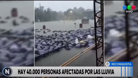 Reconquista bajo el agua: Hay 40 mil personas inundadas