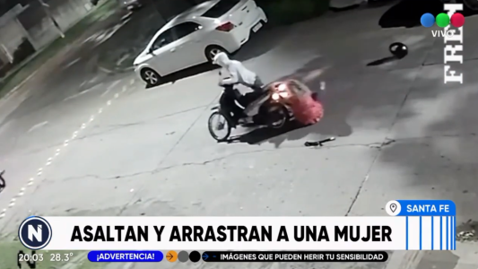 Asaltan y arrastran en un brutal robo a una mujer en Santa Fe