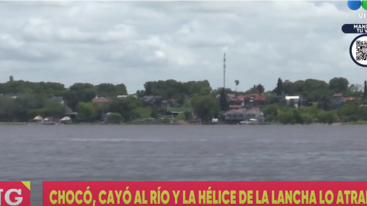 Chocó, cayó al río y la hélice lo atrapó