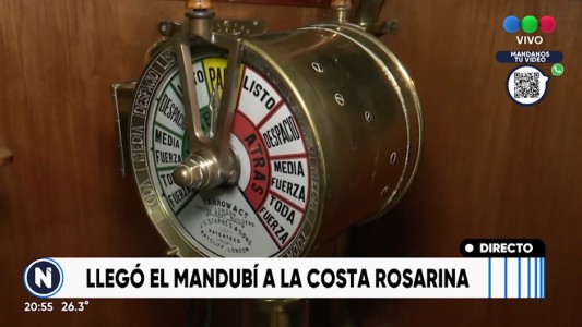 Llegó a Rosario el Guardacostas Escuela Mandubí