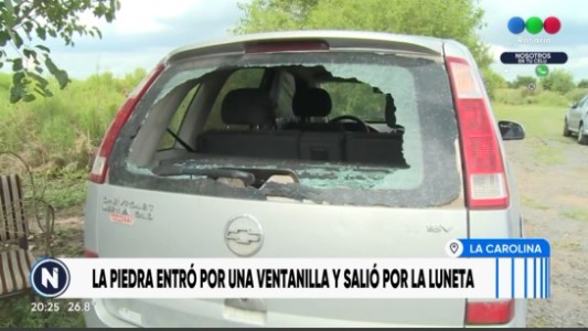 Recibió un piedrazo mientras circulaba por Ruta 18