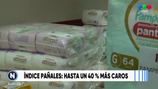 Los pañales aumentaron un 40 % y desde diciembre duplicaron su valor