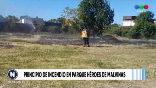 Incendio en el parque de Ayacucho al 4800