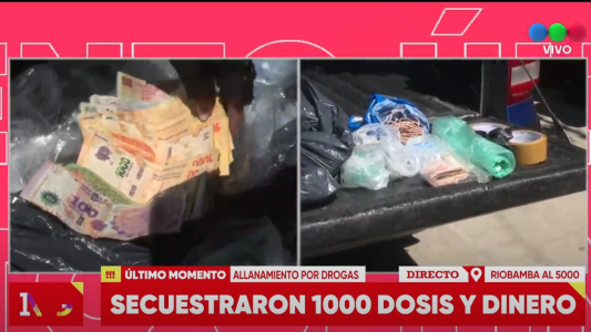 Secuestraron mil dosis de droga y dinero en zona sudoeste