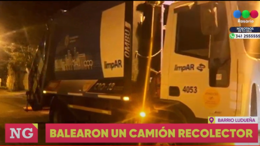 Balearon un camión recolector y dejaron amenaza