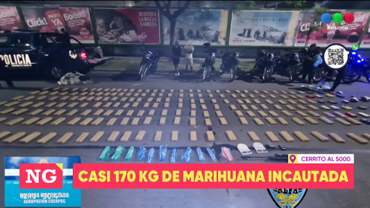 Secuestraron 200 ladrillos de droga en Cerrito al 5000