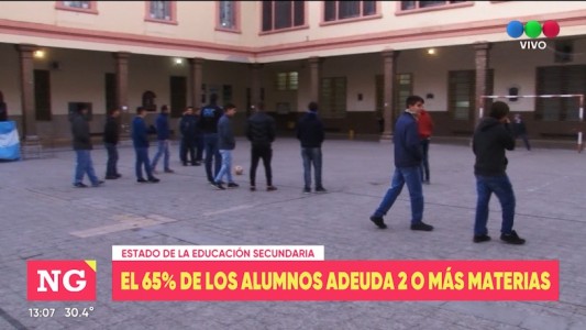 Más de la mitad de los alumnos deben cuatro materias en Santa Fe