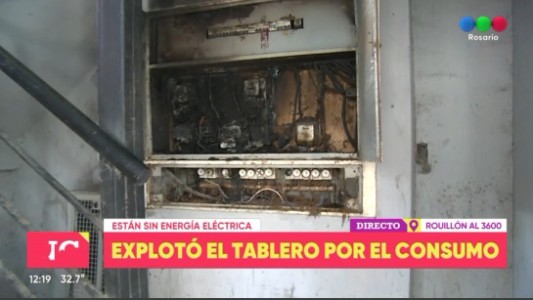 Explotó el tablero de un edificio por el calor y están sin luz