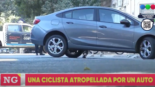Iba en bicicleta y fue atropellada