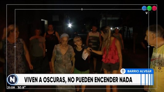 Barrio Alvear: con baja tensión y zonas sin luz desde el jueves
