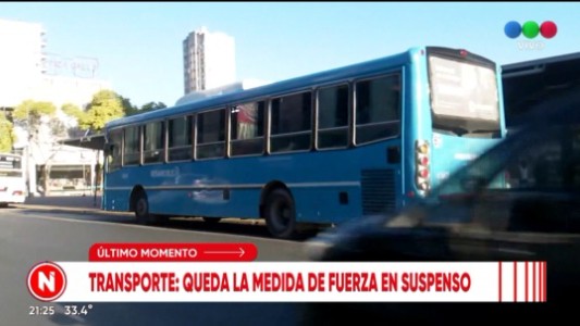 El paro de colectivos fue suspendido