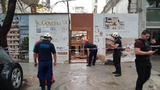Derrumbe en una obra en construcción en Caballito: murió una mujer