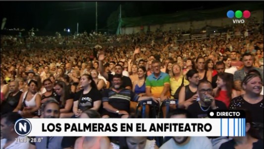 Exitosa presentación de Los Palmeras en el Anfiteatro