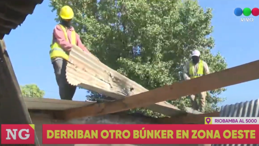 Derribaron un búnker de drogas en zona oeste