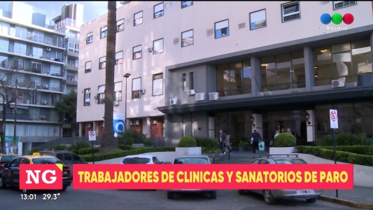 Trabajadores de clínicas y sanatorios harán un paro este jueves