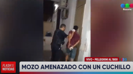 Amenazó a u mozo con un cuchillo en un bar de Pellegrini