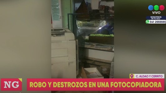 Robos y destrozos en una librería de zona oeste