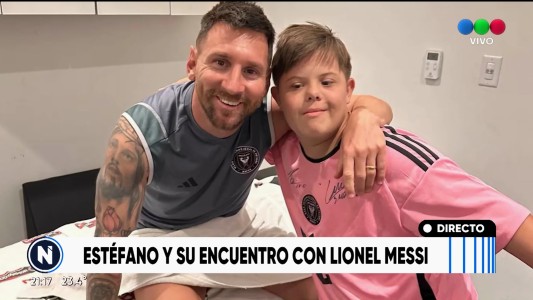 Los Chiaverano y su encuentro con Messi
