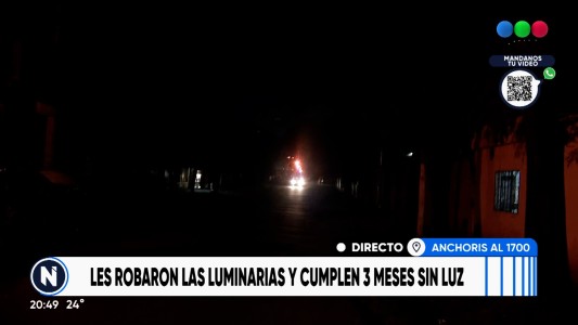 Parque Casas: vecinos están sin alumbrado desde hace más de tres meses