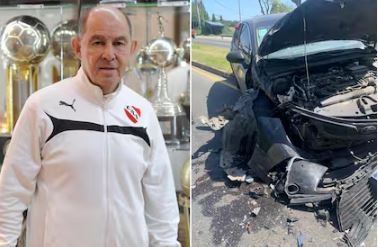 Bochini dio detalles del accidente automovilístico que sufrió: "Gracias a Dios el daño fue todo en el auto"