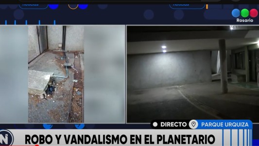 Robos y vandalismo en el Planetario del Parque Urquiza