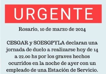 URGENTE: jornada de duelo y protesta por el asesinato del playero