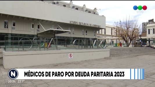 Médicos de paro por deuda paritaria 2023