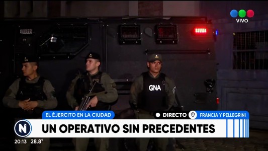Lucha contra el narcotráfico: llegó el apoyo de las FF.AA. a Rosario