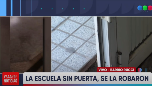 Barrio Rucci: se llevaron hasta a puerta de una escuela