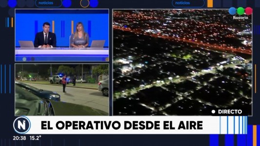 Así patrullan Rosario desde el aire