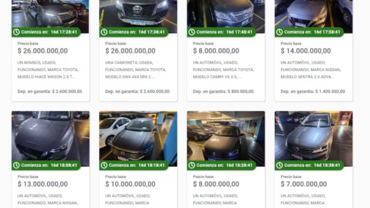 Diputados anunció que subastará 46 autos de su flota oficial